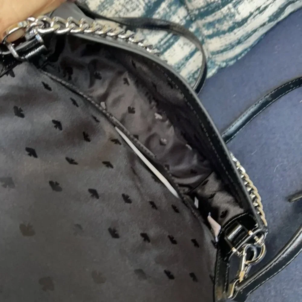 Kate Spade Cameron Convertible Crossbody Black with Multi-Colored Dots - Picture 12 of 16